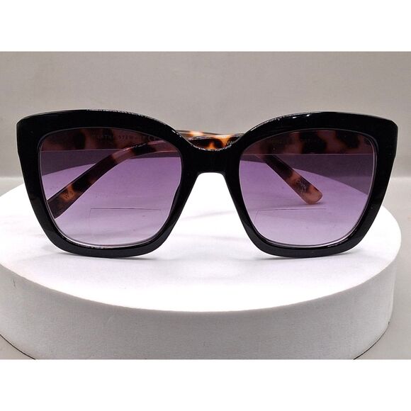 Black and Tortoise MSR215 OXOAT +2.0 Readers Sunglasses by Martha Stewart - Picture 1 of 16